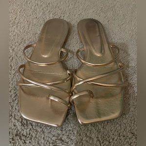 Gold sandals